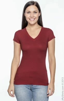 Ladies' Junior Fit V-Neck T-Shirt -Jiffyshirts Store 40C88026FDA2E4