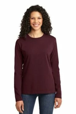 Ladies Long Sleeve Core Cotton Tee 35 Ladies Long Sleeve Core Cotton Tee -Jiffyshirts Store 415bc85f6c3c63