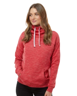 Ladies' Melange Fleece Cowl Neck Sweatshirt 13 Ladies' Melange Fleece Cowl Neck Sweatshirt -Jiffyshirts Store 4184cc2d9062c1