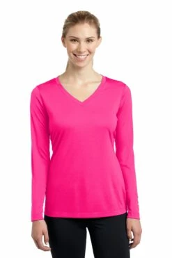 Ladies Long Sleeve PosiCharge Competitor V-Neck Tee 32 Ladies Long Sleeve PosiCharge Competitor V-Neck Tee -Jiffyshirts Store 419def10e55ad1