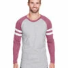 Men's Gameday Mash-Up Long Sleeve Fine Jersey T-Shirt