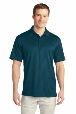 Tech Embossed Polo -Jiffyshirts Store 41d32b0b2b66d7