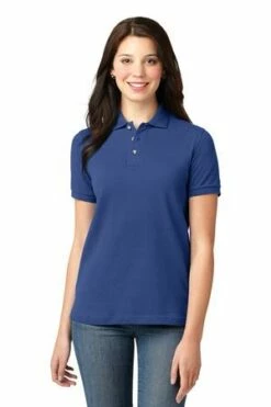 Ladies Heavyweight Cotton Pique Polo -Jiffyshirts Store 425968e5929add