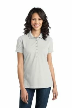 Ladies Stretch Pique Polo -Jiffyshirts Store 428056bc60b4f4