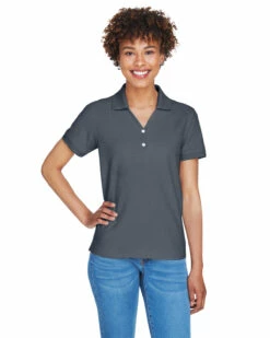 Ladies' Pima Piqué Short-Sleeve Y-Collar Polo 23 Ladies' Pima Piqué Short-Sleeve Y-Collar Polo -Jiffyshirts Store 438b9060d73468