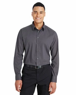 CrownLux Performance™ Men's Tonal Mini Check Shirt