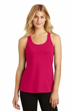 District Ladies' 60/40 Gathered Racerback Tank -Jiffyshirts Store 43e3e390cf0180