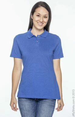 Ladies' 6 Oz. Ringspun Cotton Piqué Short-Sleeve Polo 27 Ladies' 6 Oz. Ringspun Cotton Piqué Short-Sleeve Polo -Jiffyshirts Store 44FC260B40D535