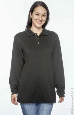 Unisex Men's 5.6 Oz. Easy Blendâ„¢ Long-Sleeve Polo