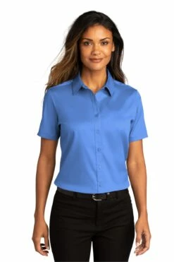 Ladies Short Sleeve SuperPro React ™ Twill Shirt 35 Ladies Short Sleeve SuperPro React ™ Twill Shirt -Jiffyshirts Store 45ac2ea00274c4