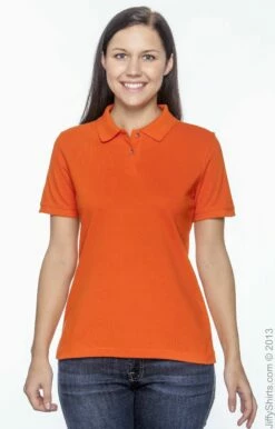 Ladies' 6 Oz. Ringspun Cotton Piqué Short-Sleeve Polo 29 Ladies' 6 Oz. Ringspun Cotton Piqué Short-Sleeve Polo -Jiffyshirts Store 46087A92177CEF