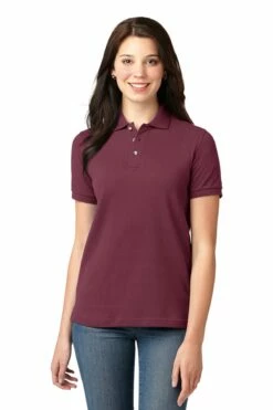 Ladies Heavyweight Cotton Pique Polo -Jiffyshirts Store 460e8b7b734234