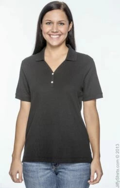 Ladies' Pima Piqué Short-Sleeve Y-Collar Polo 24 Ladies' Pima Piqué Short-Sleeve Y-Collar Polo -Jiffyshirts Store 4631F6705B7E5F