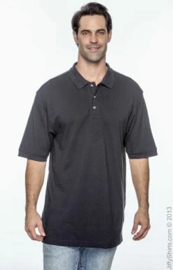 Men's 6 Oz. Ringspun Cotton Piqué Short-Sleeve Polo -Jiffyshirts Store 48BE1681DDD17C