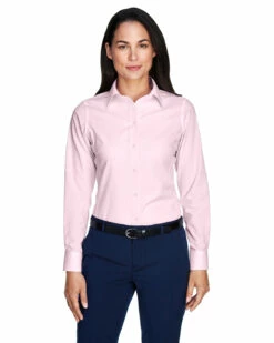 Ladies' Crown Woven Collection™ Banker Stripe -Jiffyshirts Store 491ad0c707ad34