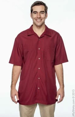 Men's Barbados Textured Camp Shirt -Jiffyshirts Store 4A7C1EDF278A21