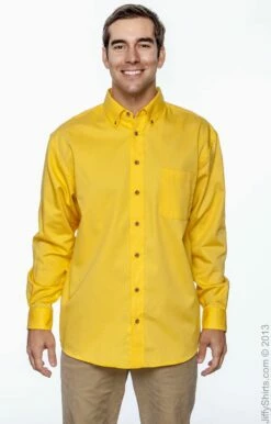 Men's Easy Blend™ Long-Sleeve Twill Shirt With Stain-Release 26 Men's Easy Blend™ Long-Sleeve Twill Shirt With Stain-Release -Jiffyshirts Store 4AB4F26F6BE447