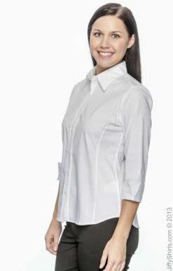 Ladies' Perfect Fit™ 3/4-Sleeve Stretch Poplin Blouse 14 Ladies' Perfect Fit™ 3/4-Sleeve Stretch Poplin Blouse -Jiffyshirts Store 4BE0B7C692FD5B