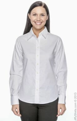 Ladies' Long-Sleeve Oxford With Stain-Release 13 Ladies' Long-Sleeve Oxford With Stain-Release -Jiffyshirts Store 4BE292ABF5C799
