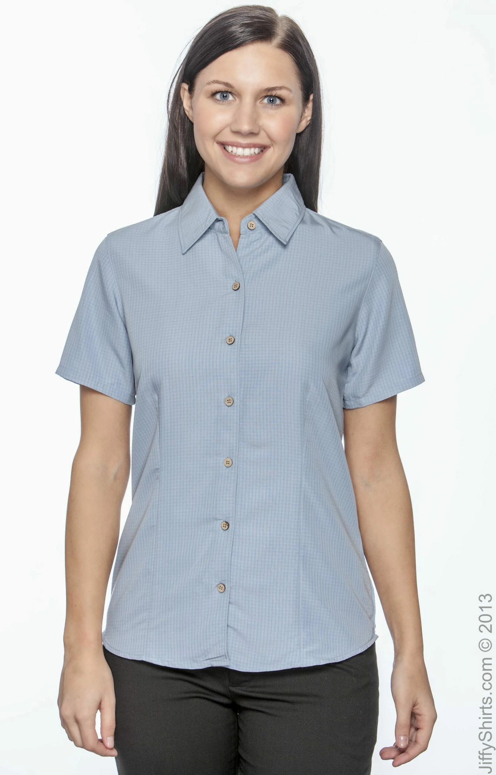 Ladies' Barbados Textured Camp Shirt 13 Ladies' Barbados Textured Camp Shirt - Image 11
