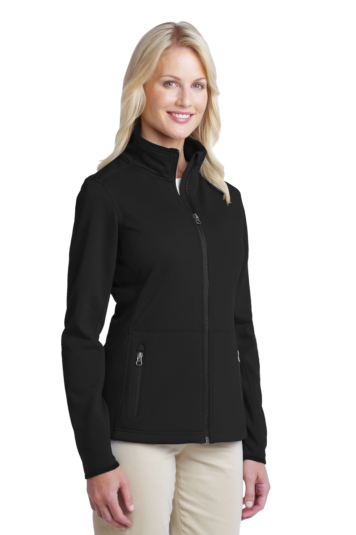 Ladies Pique Fleece Jacket 5 Ladies Pique Fleece Jacket - Image 3