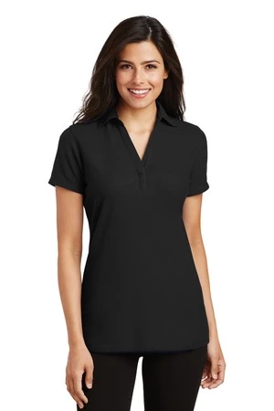 Ladies Silk Touch Y-Neck Polo 12 Ladies Silk Touch Y-Neck Polo - Image 10