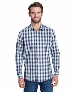 Men's Mulligan Check Long-Sleeve Cotton Shirt -Jiffyshirts Store 4d97ede5ad560f