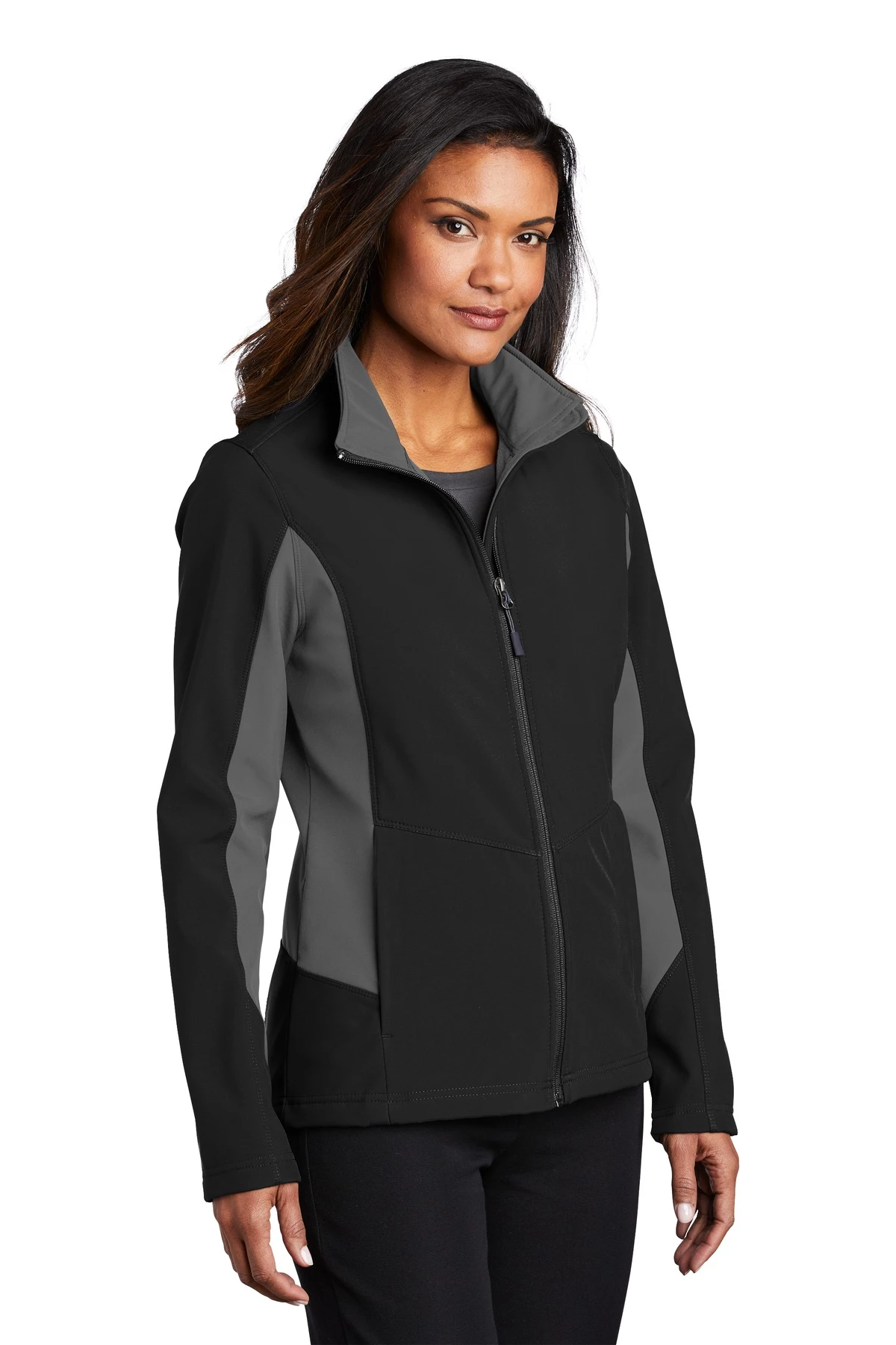 Ladies Core Colorblock Soft Shell Jacket 4 Ladies Core Colorblock Soft Shell Jacket - Image 2