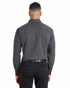 CrownLux Performance™ Men's Tonal Mini Check Shirt -Jiffyshirts Store 4deb43b5c0d7f0