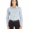 CrownLux Performanceâ„¢ Ladies' Micro Windowpane Shirt 1 CrownLux Performanceâ„¢ Ladies' Micro Windowpane Shirt -Jiffyshirts Store 4efce7cd8100ff