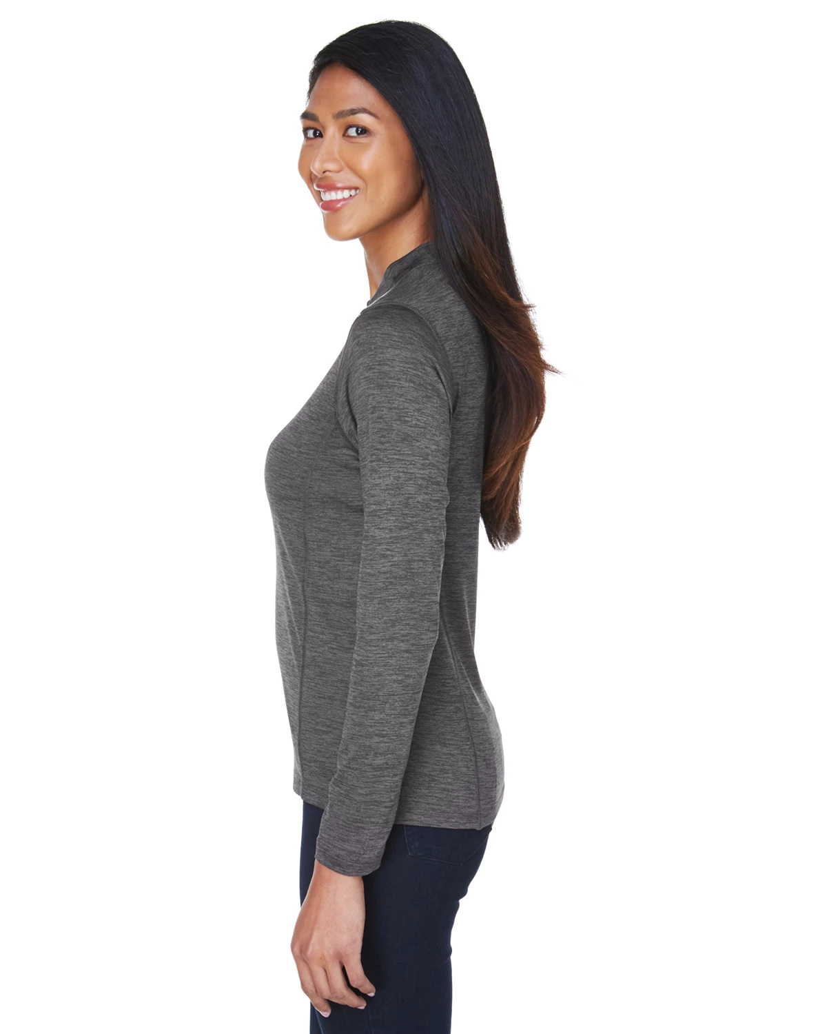 Ladies' Kinetic Performance Quarter-Zip 4 Ladies' Kinetic Performance Quarter-Zip - Image 2