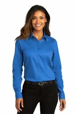 Ladies Long Sleeve SuperPro React Twill Shirt -Jiffyshirts Store 4f4338159ba8cf