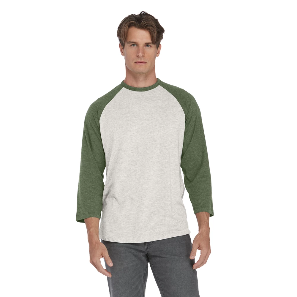 Platinum Men's Tri-Blend 3/4 Sleeve Raglan Tee 15 Platinum Men's Tri-Blend 3/4 Sleeve Raglan Tee - Image 13