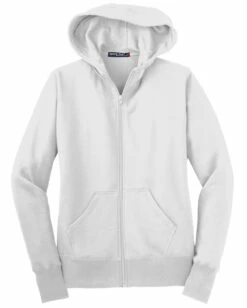 Ladies Full-Zip Hooded Fleece Jacket -Jiffyshirts Store 5074f621703d40