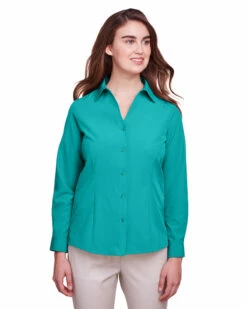 Ladies' Bradley Performance Woven Shirt -Jiffyshirts Store 52c09ca5e3ebb2