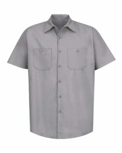 Industrial Short Sleeve Work Shirt -Jiffyshirts Store 53096f06e4edf9