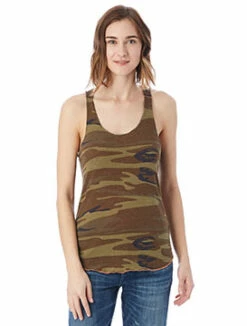 Ladies' Meegs Printed Racerback Eco-Jersey™ Tank -Jiffyshirts Store 547396f85fc356