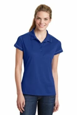 Ladies Contrast Stitch Micropique Sport-Wick Polo -Jiffyshirts Store 55d540e8b2cc38
