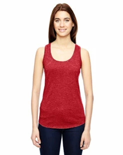 Anvil Ladies' Triblend Racerback Tank -Jiffyshirts Store 56104d38c18b1c