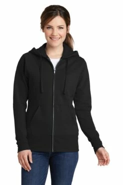 Ladies Core Fleece Full-Zip Hooded Sweatshirt 19 Ladies Core Fleece Full-Zip Hooded Sweatshirt -Jiffyshirts Store 5673268565db7b