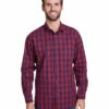 Men's Mulligan Check Long-Sleeve Cotton Shirt -Jiffyshirts Store 56ed63e2b3aee7