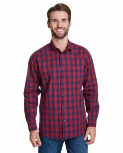 Men's Mulligan Check Long-Sleeve Cotton Shirt