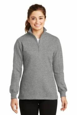 Ladies 1/4-Zip Sweatshirt -Jiffyshirts Store 5b196258c96851