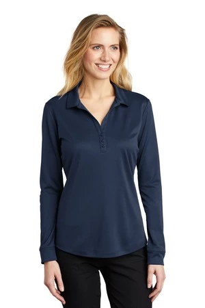 Ladies Silk Touch Performance Long Sleeve Polo 12 Ladies Silk Touch Performance Long Sleeve Polo - Image 10
