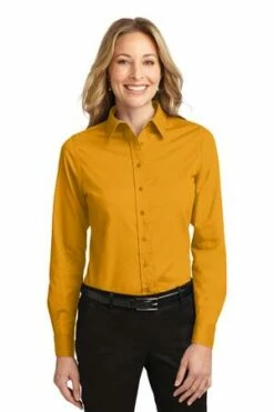 Ladies Long Sleeve Easy Care Shirt -Jiffyshirts Store 5e21a2212897f1