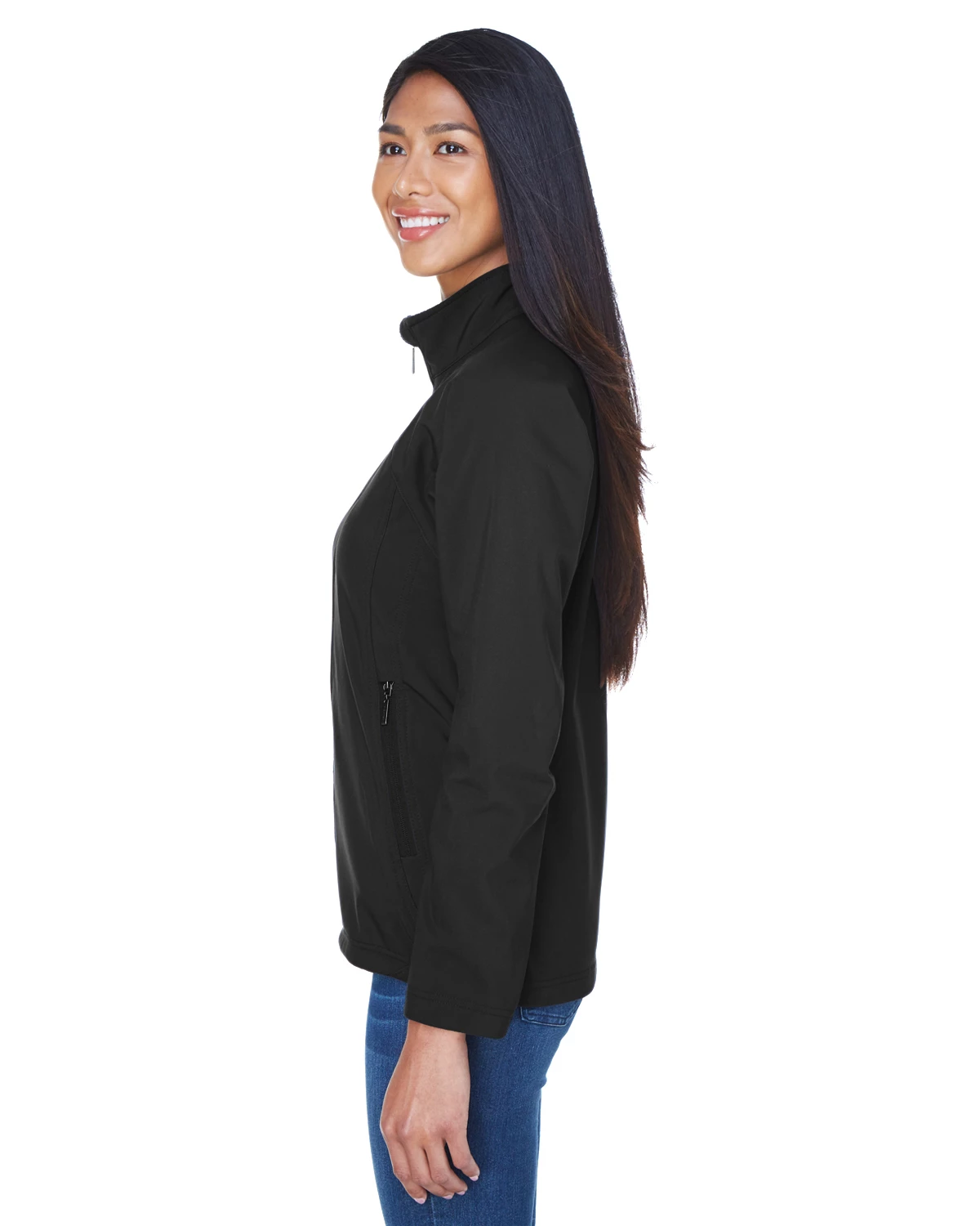 Ladies' Three-Layer Fleece Bonded Performance Soft Shell Jacket 4 Ladies' Three-Layer Fleece Bonded Performance Soft Shell Jacket - Image 2