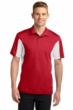 Men's Tall Side Blocked Micropique Sport-Wick Polo -Jiffyshirts Store 5f1d246161842d