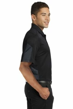 Men's PosiCharge Active Textured Colorblock Polo -Jiffyshirts Store 5f5263fedffab7