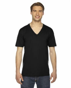 Unisex USA Made Fine Jersey Short-Sleeve V-Neck T-Shirt -Jiffyshirts Store 5fde9758f521b3