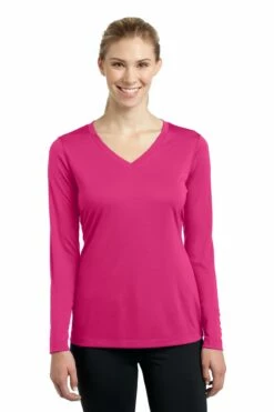 Ladies Long Sleeve PosiCharge Competitor V-Neck Tee 33 Ladies Long Sleeve PosiCharge Competitor V-Neck Tee -Jiffyshirts Store 5ffa3a70e989ed